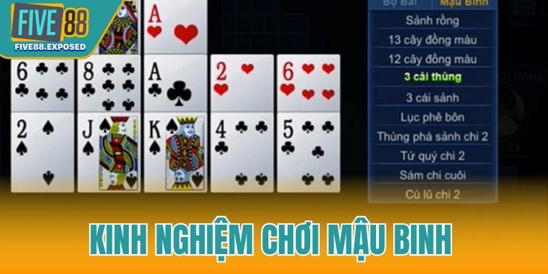 kinh nghiệm chơi Mậu Binh